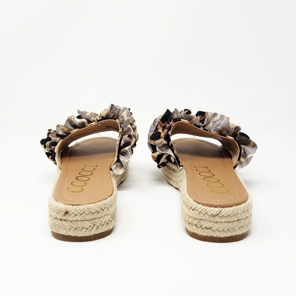 CCOCCI Bermuda leopard sandal slides - Picture 4 of 8